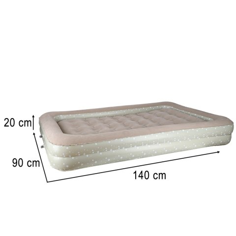 Materac dmuchany do spania dla dzieci jednoosobowy łóżko pompka