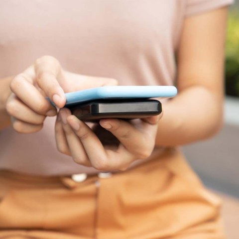 Power bank V-TAC 10000mAh szary magnetyczny 9mm aluminium lightning LCD szybki 20W V-TAC VT-100011-SG