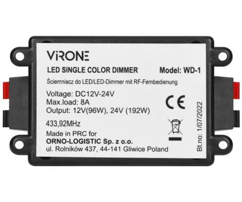 ŚCIEMNIACZ RF DO LED Z PILOTEM WD-1 VIRONE