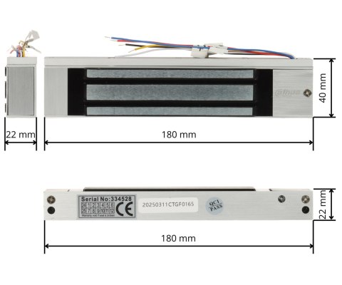 ZWORA ELEKTROMAGNETYCZNA ASF180A-V1 DAHUA