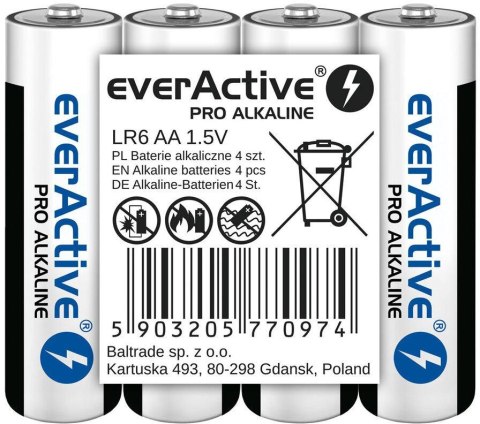 Bateria LR6 (AA) everActive Pro Alcaline (folia 4 szt.)