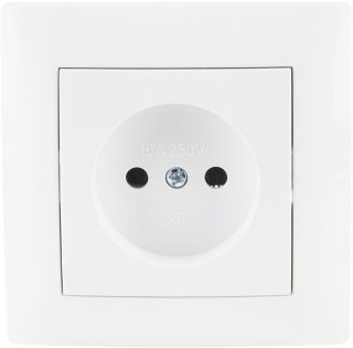 Gniazdo pojedyncze VCX WESA LC 07 Biały