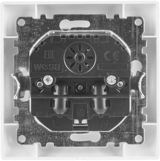 Gniazdo pojedyncze z uziemieniem z USB VCX WESA LC 13A Biały