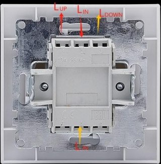 Łącznik żaluzjowy pojedynczy (dwuklawiszowy) VCX WESA LC 12 Biały