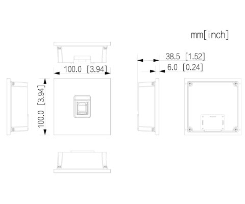 MODUŁ CZYTNIKA LINII PAPILARNYCH VTO4103F-MF DO MODUŁU VTO4103F DAHUA