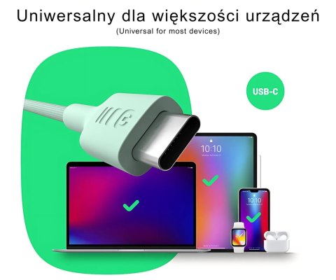 PRZEWÓD KABGC100PS120MG USB-C/USB-C PowerStream 1.2 m Green Cell