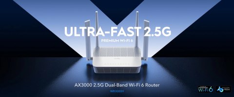 ROUTER WR3000H Wi-Fi 6 2.4 GHz, 5 GHz CUDY