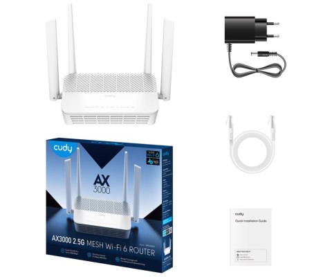 ROUTER WR3000H Wi-Fi 6 2.4 GHz, 5 GHz CUDY