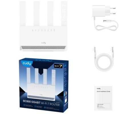 ROUTER WR3600E Wi-Fi 7 2.4 GHz, 5 GHz CUDY