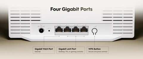 ROUTER WR3600E Wi-Fi 7 2.4 GHz, 5 GHz CUDY