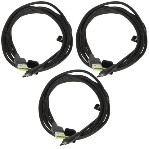 ZESTAW PRZEWODÓW KABGCSET03 Ray 3 x 2.0 m Green Cell