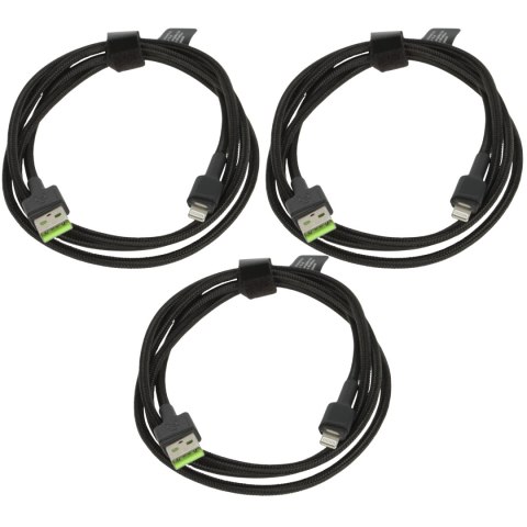 ZESTAW PRZEWODÓW KABGCSET05 Ray 3 x 1.2 m Green Cell