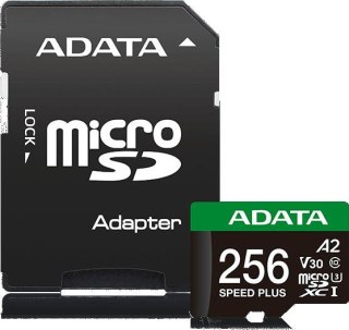 Adata Karta pamięci microSD Speed Plus 256GB UHS1 U3 V30 A2 180/160 MB/s