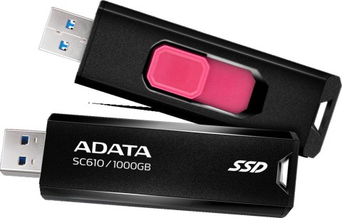 Dysk zewnętrzny SSD Adata SC610 1000GB USB3.2A czarny