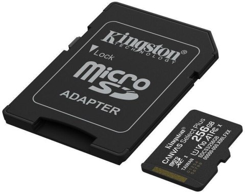 Karta pamięci microSD Kingston Canvas Select Plus microSDXC C10 UHS-I 256GB