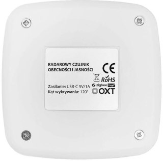 OXT Czujnik radar obecności jasności USB WiFi TUYA T155