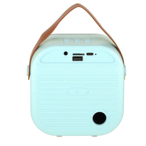 Zestaw do karaoke głośnik XL Bluetooth 2 mikrofony USB LED 10W niebieski