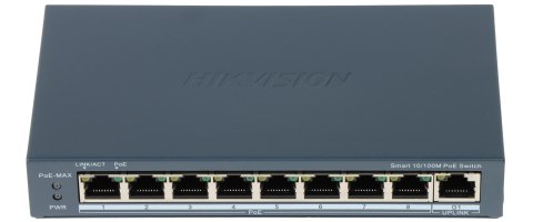 SWITCH POE DS-3E1309P-EI(B) 8-PORTOWY Hikvision