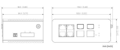SWITCH PRZEMYSŁOWY IS4207-4GT-120 5-PORTOWY + 2 x SFP DAHUA