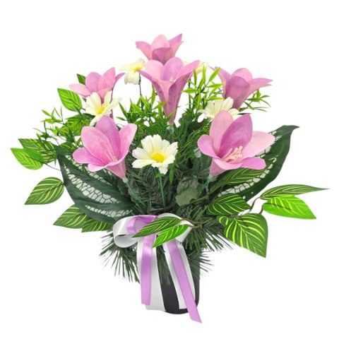 BUKIET WKŁAD DO WAZONU KWIATY NA CMENTARZ GRÓB WSZYSTKICH ŚWIĘTYCH