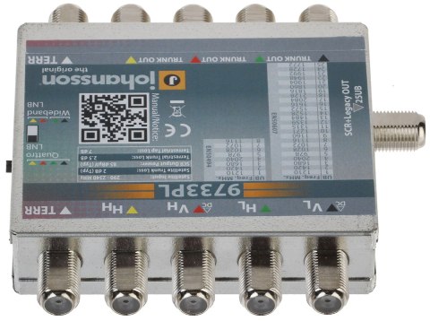 MULTISWITCH UNICABLE I/II MS-9733PL 5 WEJŚĆ / 5 WYJŚĆ + 1 WYJŚCIE UNICABLE JOHANSSON