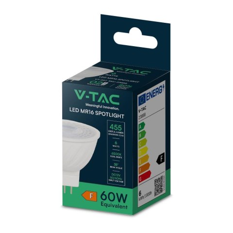 Żarówka LED V-TAC 6W GU5.3 MR16 12V 38st VT-267-N 6500K 455lm