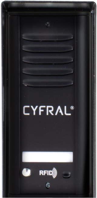 DOMOFON CYFRAL COSMO 1-LOKATORSKI KASETA CZARNA/UNIFON CZARNY