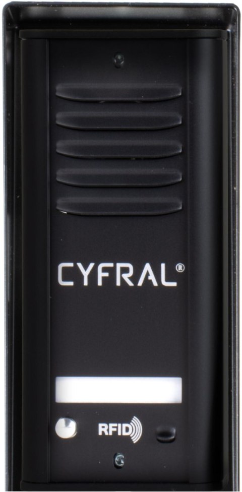 DOMOFON CYFRAL COSMO 1-LOKATORSKI KASETA CZARNA/UNIFON CZARNY
