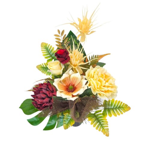 Komplet stroiki na cmentarz grób bukiet donica na wszystkich świętych