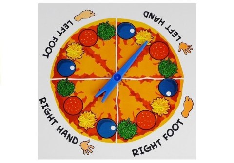 Aktywna Gra Zręcznościowa Rodzinna Pizza Mata Tarcza Losująca