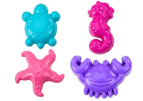 Foremki Morskie Do Piasku 4 Sztuki Krab Żółw Rozgwiazda Konik Żółty Zielony