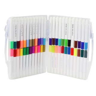 Zestaw Pisaków Markerów Akrelowych W Organizerze 48szt.