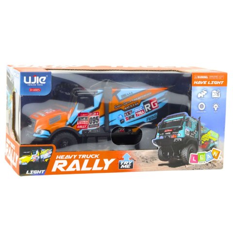 Auto Ciężarowe Zdalnie Sterowane RC Podświetlana Karoseria Pomarańczowy