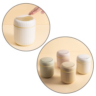 Mini Kosz Na Śmieci Otwierana Pokrywa Uniwersalny Elegancki Zielony