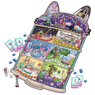 Gra rodzinna Detektyw Miau Koci Domek Gabi Trefl 02695