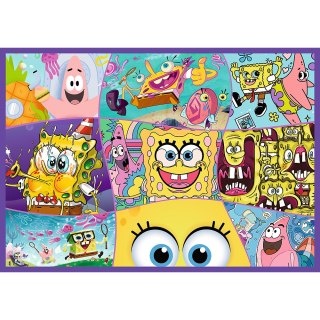 Puzzle - 4x250 - Szalony świat Sponge Boba - Trefl 13342