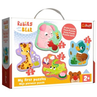 Puzzle - Baby Classic - Bobaskowe zwierzątka - Trefl 36135