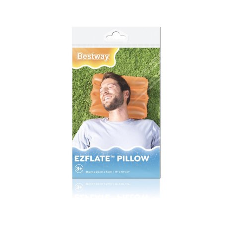 Dmuchana Poduszka 38 x 25 cm Pomarańczowa Bestway 52127