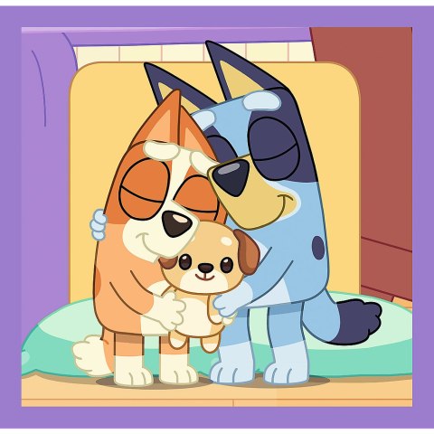 Puzzle - 3w1 (20, 36, 50) - Poznaj Bluey - Trefl 34895