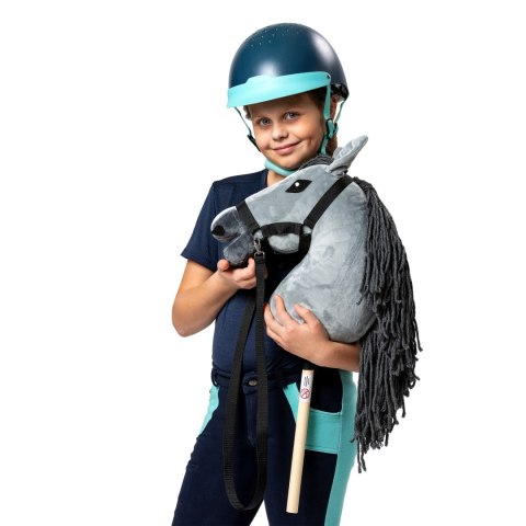 Zestaw Skippi - Hobby Horse Szary i dodatkowy Kantar - lawendowy
