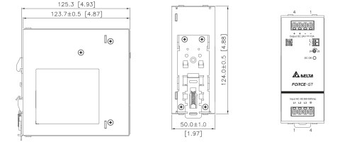 ZASILACZ IMPULSOWY DRF-48V240W1GBA FORCE-GT (1 FAZA) Delta Electronics
