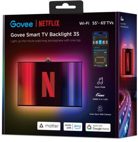 Govee H6098 Envisual TV Backlight Netflix Co-branding Version Taśma LED podświetlenie dla TV 55-65 c