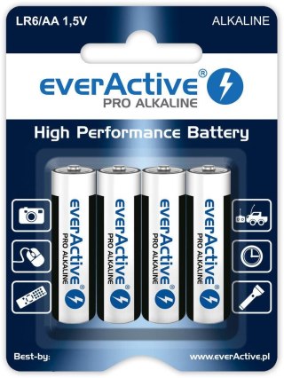 Bateria LR6 (AA) everActive Pro Alcaline (blister 4 szt.)