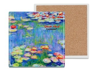 Podkładka ceramiczna, kwadratowa - C. Monet, Lilie wodne (CARMANI)