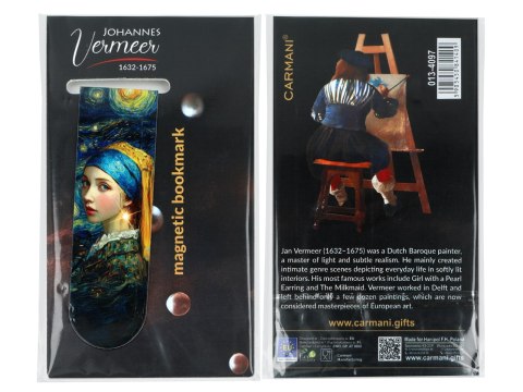 Zakładka magnetyczna - inspirowana malarstwem J. Vermeer (CARMANI)