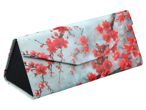 Etui na okulary, składane - Dekoracja kwiatowa (CARMANI)