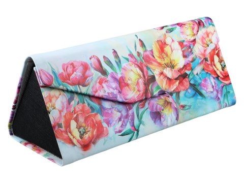 Etui na okulary, składane - Dekoracja kwiatowa (CARMANI)