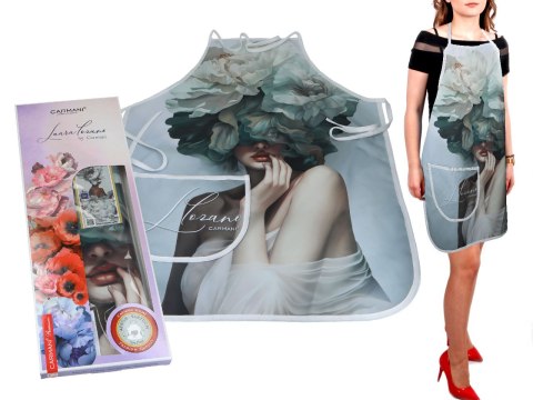 Fartuszek kuchenny - L. Lozano, Kwiaty na głowie (CARMANI)