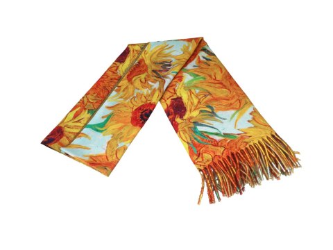 Szal - V. van Gogh, Słoneczniki w wazonie (CARMANI)