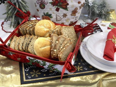 Koszyk na pieczywo duży - Boże Narodzenie (CARMANI)